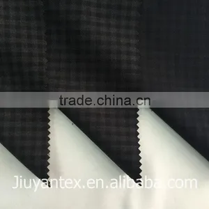 JY-1614 Hot Sale Plain Weave Small Checks Design Printed T82 R18 Suiting Fabric China Supplier Jiuyan OEKO-TEX Standard 100 thumbnail-6