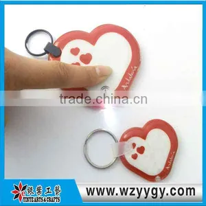 3D Beach Slipper Key Chain With Led/pvc Led ke Chain thumbnail-1