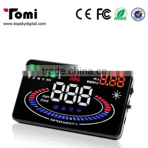 5'5 E300 Car HUD Head Up Display Speed, RPM, Water Temp,E300 HUD Fuel Consumption Speed, Throttle Angle, OBD2, OBDII Interface thumbnail-4