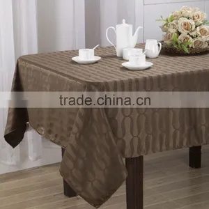 Damask Polyester Table Cloth Ready Made Custom thumbnail-2