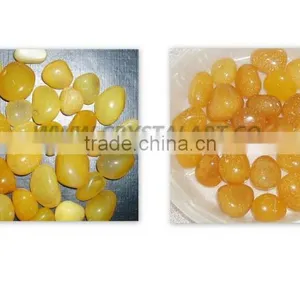 Yellow Onyx Dyed Tumbled Pebbles Stone thumbnail-1