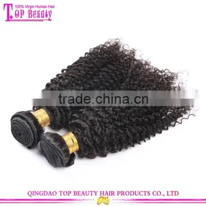 Qingdao Factory Malaysian Virgin Afro Kinky Human Hair Weave Natural Black Kinky Curly Hair thumbnail-2