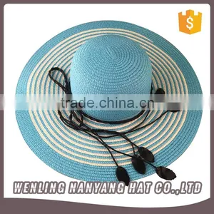 Wholesale Summer Blank Custom Floppy Straw Lady Hat Women Straw Hat for Sale thumbnail-3