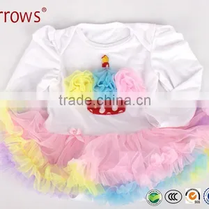 Children Kid Girls One Piece Dress Stars Cake Pattern Dress Tutu Dress thumbnail-1