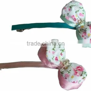 Fabric Bow Hair Clips thumbnail-1