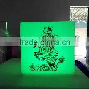 Led Cube With Customer Logo or Pattern Printed for Advertising, Event, Promotion thumbnail-4