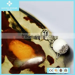 Natural Crystal Agate Druzy Beads With Silver Leaf Pendant Jewellery 2015 thumbnail-4