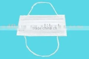 White Non-woven Face Mask With Long Belt thumbnail-1