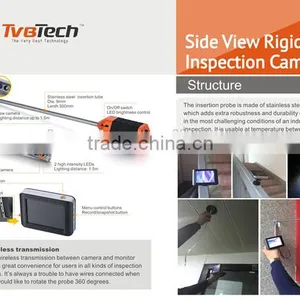 Color 3.5'' LCD Monitor Video Borescope Camera System With 9mm Tube for Wall Cavity Inspection thumbnail-6