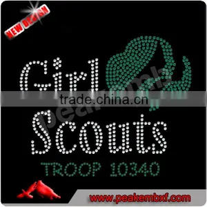Wholesale Korean Girl Scouts Hotfix Rhinestones Irish Bling thumbnail-1