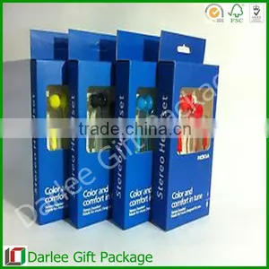 Printing Packaging Paper Earphone Box Hot Sale Paper Printed Heardphone Box Design Paper Packaging Box for Electronic Products thumbnail-1