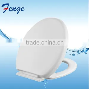 Flexiable Durable Plastic Toilet Seat Round With Plastic Hinge Screw thumbnail-1