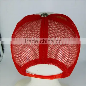 5-Panel High Profile Cheap Trucker Caps Mesh Caps With Embroidery Patch Logo thumbnail-3