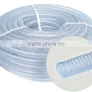 Fleixble Transparent Pvc Spiral Steel Wire Reinforced Hose thumbnail-4