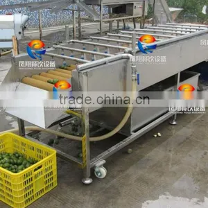 Spray Type Carrot/Lemon/Peach Washing Machine With Roller Brushes thumbnail-1