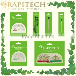 Gardening Indoor Outdoor Plastic Wooden Metal Wall Thermometer thumbnail-6