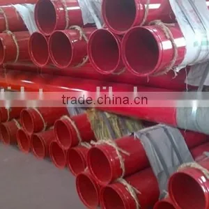 AS1074 Red Painting Grooved Ends Steel Pipes for Fire Fighting thumbnail-1