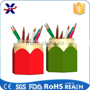 Creative DIY Pencil Head Silicone Pen Container Small thumbnail-1