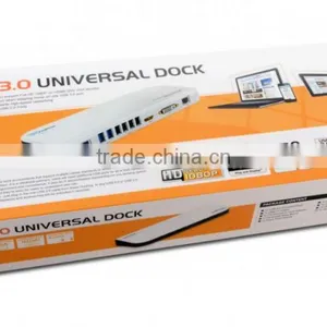 DVI/HDMI Dual Video Super Speed USB 3.0 Universal Docking Station for Laptop Desktop Computer Users thumbnail-6