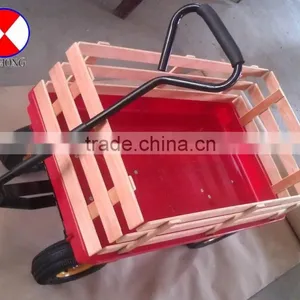 Garden Tool Wagon Cart TC1801, Wooden Fence,plastic Base thumbnail-1