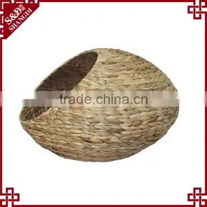 New Egg Shape Natural Water Hyacinth Woven Pet Bed / Pet House thumbnail-5
