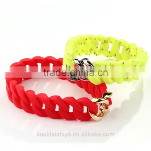 Newest Arrival Bright Color Fashion Silicone Bracelets 2017 thumbnail-1