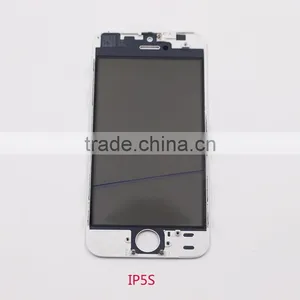 Glass With Frame With OCA With Polarizer 4 in 1 Assembly For IPhone5 Repair Part With Best Quality thumbnail-1