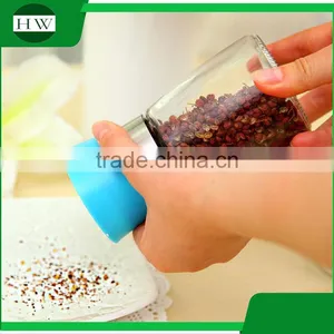 Multipurpose Glass Manual Spice Bottle Jar Pepper Grinder Grater Mill thumbnail-3