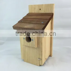 FSC Small New Design Wood House Wooden Bird Cage thumbnail-1