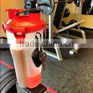 2 in 1 New Arrival 700ml 24 Ounce Dual Thread BPA Free Water Bottle Whey/protein/amino/weight Gainer/nutrition Shaker thumbnail-1