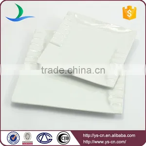 Wholesale Ceramic White Square Restaurant Custom Dinner Plate thumbnail-3