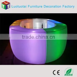 Round LED Bar Counter, Lighted Bar Counter, Portable Bar Counter thumbnail-4