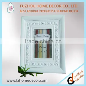 Distressing Effect 4X6'' Opening White Single Photo Frame for Home Decoration thumbnail-1