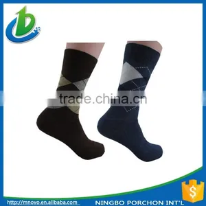 Men Diamond Dress Design Business Argyle Sock thumbnail-1