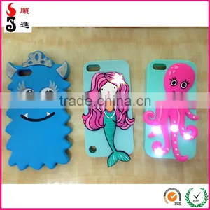 OEM Silicone Mobile Phone Cover China Fashion 3D Silicon Phone Cases thumbnail-2