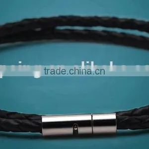 New Arrival Real Leather 2016 Fashion Charm Mens Braided Bracelet / Woman Leather Bracelet thumbnail-1