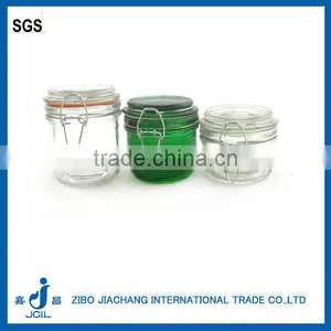 200ml Mini Small Airtight Glass Jar With Clamp Lid Glass Jar for Honey thumbnail-1