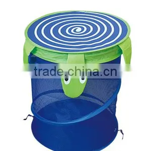 Deluxe Spiral Pop-Up Hamper, Blue thumbnail-1