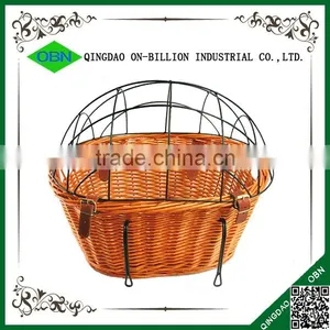 Cheap Willow Bike Basket for Dog thumbnail-4