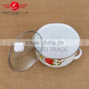 110DG Useful Yiwu Wholesale 3pcs Steel Enamel Casserole thumbnail-6