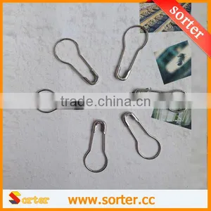 2016 Hot Sale Silver Calabash Shape Safety Pin Pear Gourd Shape Coilless Tag Fastener Pin thumbnail-3
