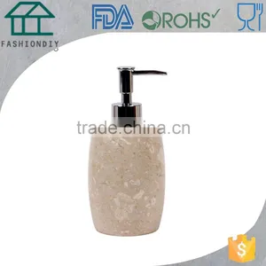 White Translucent Marble Bathroom Set Toilet Set Soap Pump Dispenser thumbnail-1