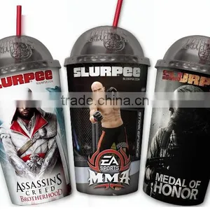 16oz Double Wall Clear Plastic Tumbler With Dome Lid And Straw thumbnail-3