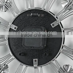 Custom Good Quality Beautiful Silver Cheap Wall Clocks thumbnail-5
