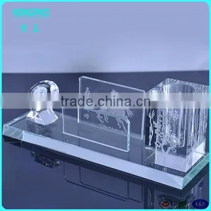 High Quality Acrylic Crystal Pen Holder,multifunction Pen Holder and Cardcase,clock thumbnail-1