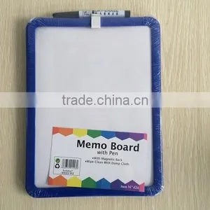 Memo Board With Pen With Magnetic Back Wipe Clean With Damp Cloth thumbnail-1