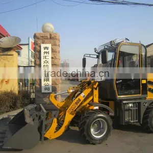 Shanghai Bauma Fair Popular HZM 908 Articulated Mini/small Wheel Loader for Sale With Rops/fops thumbnail-3
