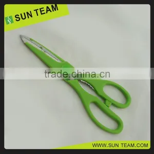 SK029 8-1/4"Popular Stainless Steel Black Handle Kitchen Scissors thumbnail-5