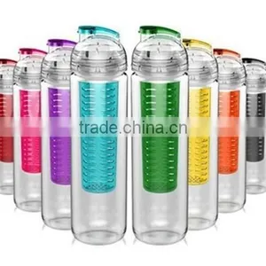 Tritan Plastic BPA Free Fruit Infuser Water Bottle 700ml thumbnail-1