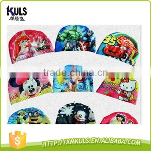 Wholesale Newest Design Cool Cartoon Swimming Cap for Kids/child Gift thumbnail-1
